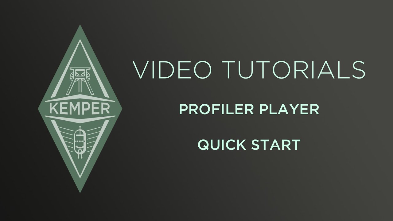 Kemper Profiler Tutorials - PROFILER Player - Quick Start (german)