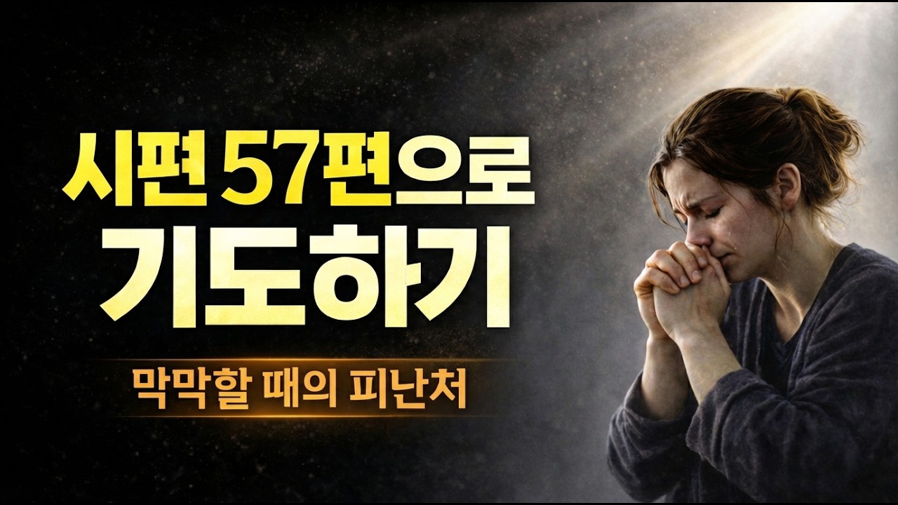 문제가 나를 압도할 때 이것만 기억하세요┃절체절명의 순간, 주께 피하는 법┃시편 57편.