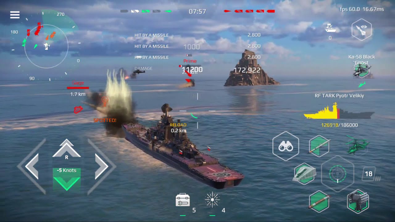 [Modern Warships] Mounting Rail-Guns & Swarmer missiles on Tark P. Velikiy