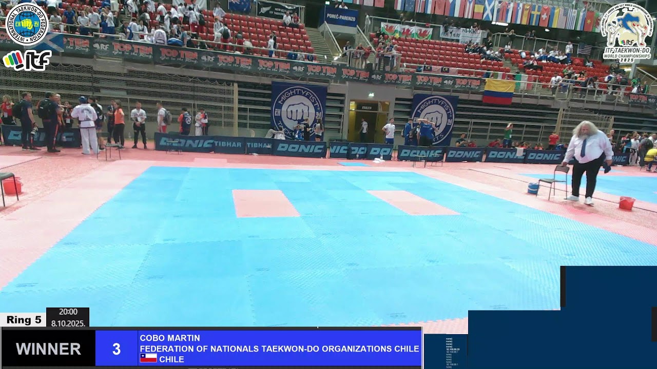 2025-10-08   pm   Ring 5   ITF Taekwon-Do World Championships