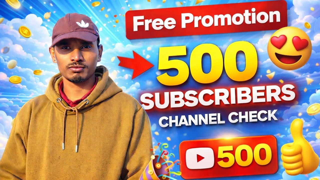 LIVE 🔴 Free Giveaway ❤️ Free Promotion 🚀 Channel Check 📂 | SonuVlogsJDP