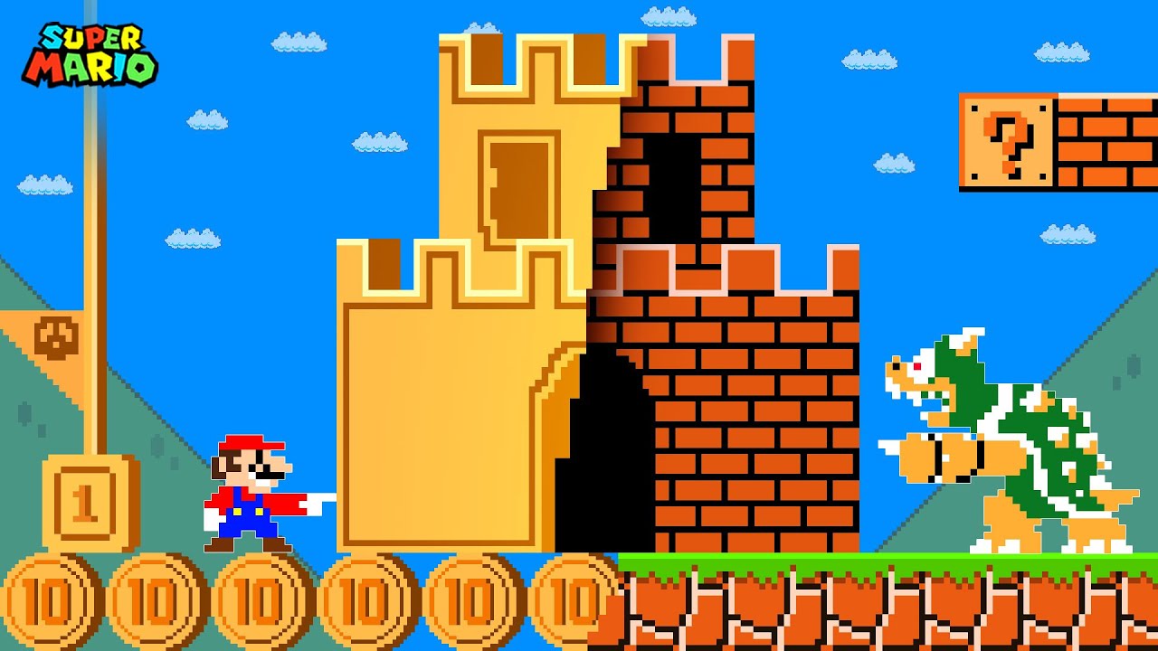 Mario's Coin Calamity: When Everything Mario Touches Turns into COINS in Super Mario Bros