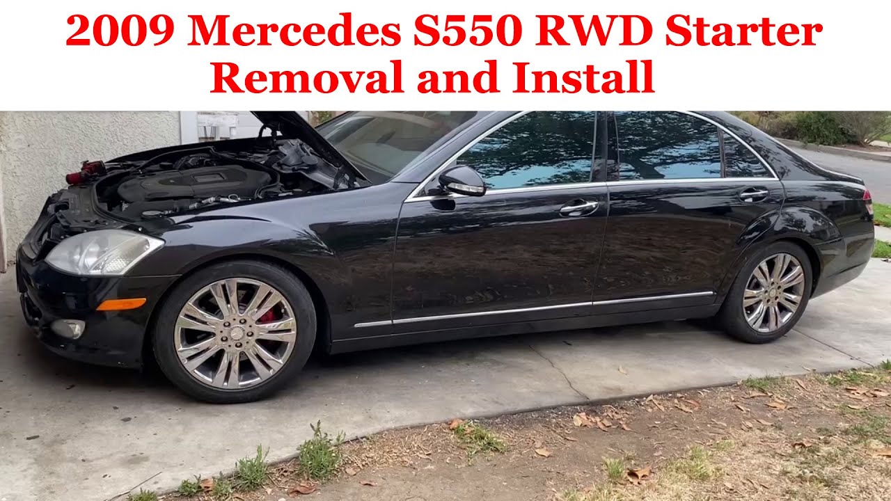How to install a starter 2007-2013 Mercedes Benz S550 Rear Wheel Drive DIY