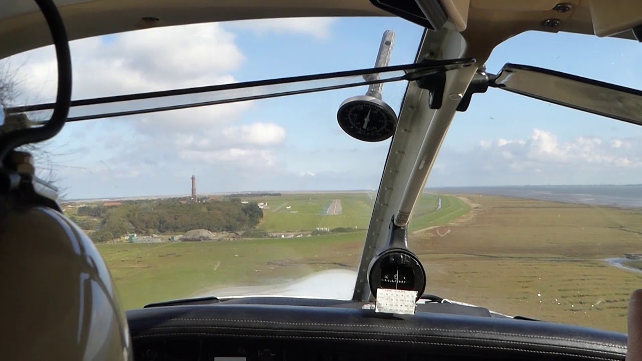 Landing at Norderney - EDWY - with 4 camera view's