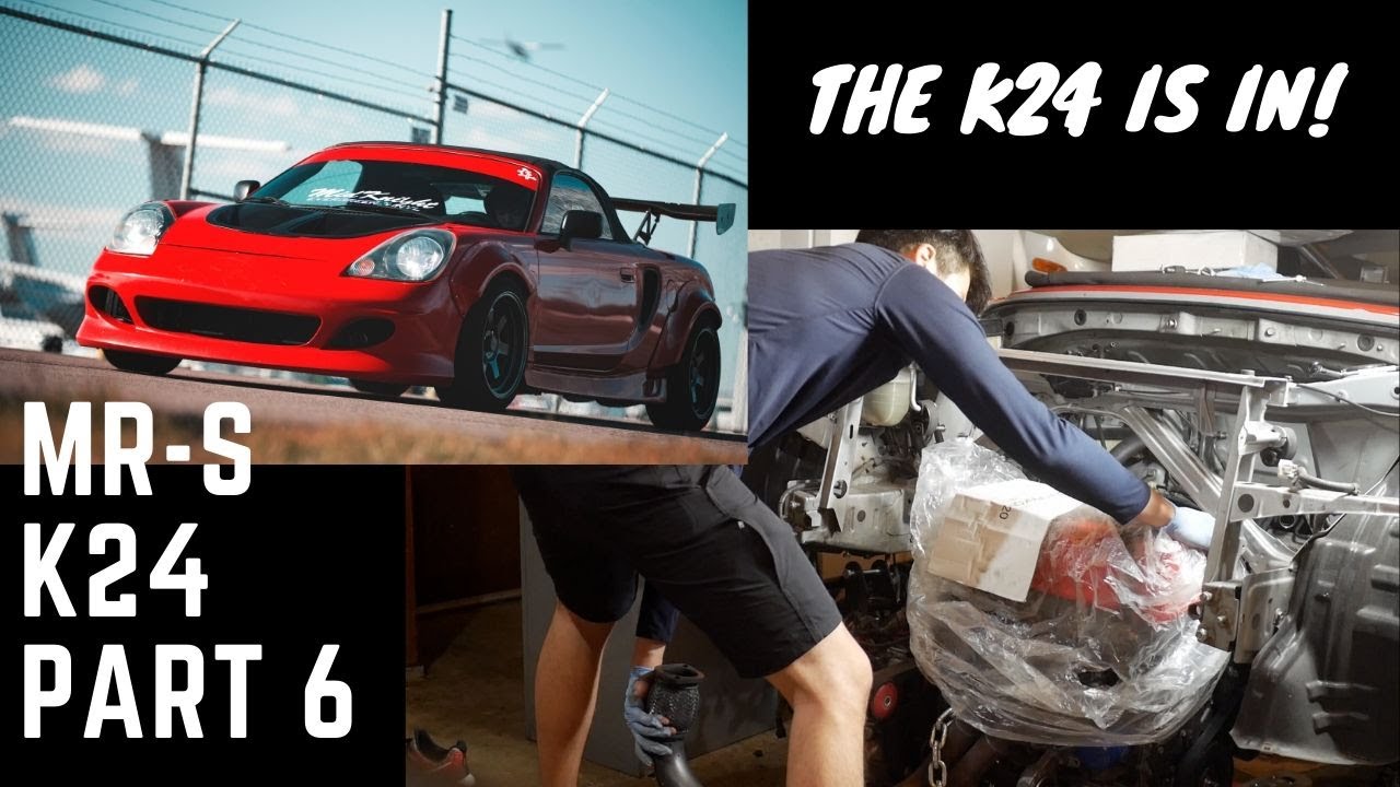 Fitting the HONDA K24 motor in my TOYOTA! | K24 MR2 SPYDER | K-MR24 (Part 6)