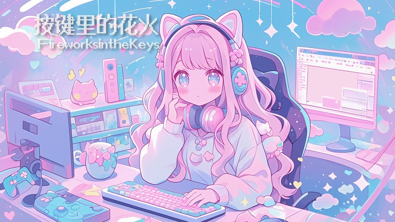 【FREE Game BGM】 Kawaii Future Bass| Fireworks in the Keys