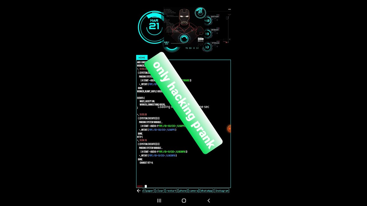 hacking prank by greek typer app