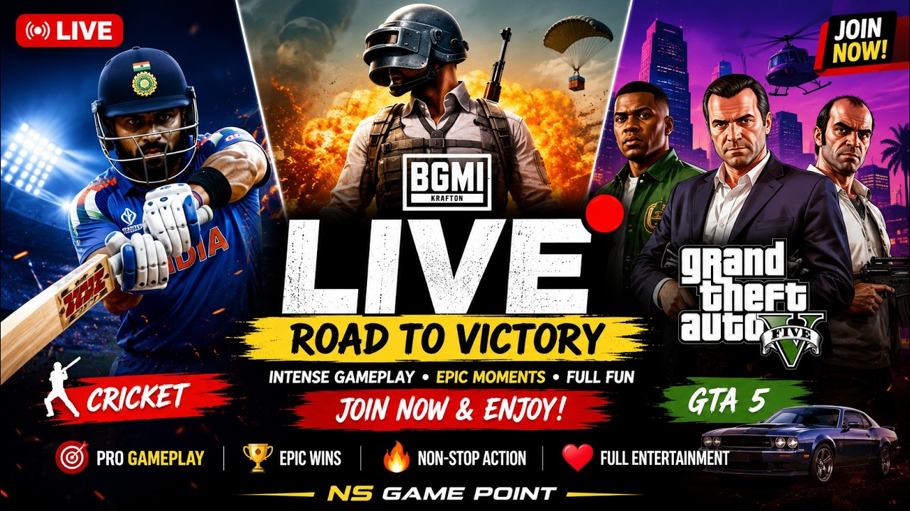 🔴 LIVE | Ultimate Gaming Challenge | Insane Moments & Full Fun #shorts #gta #cricket #bgmi #live