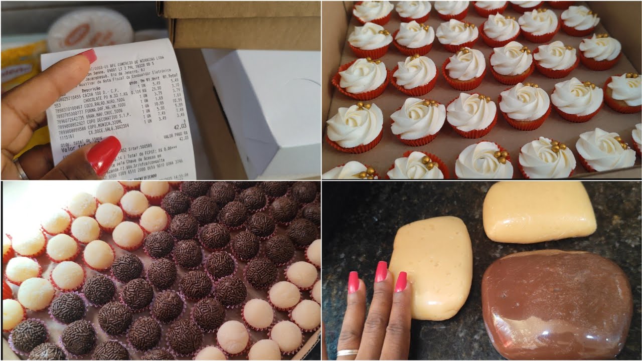 ENCOMENDA DE ÚLTIMA HORA DE DOCINHOS E CUPCAKE 🧁+ COMPRINHAS COM VALORES 🤑/ ME ATRASEI BASTANTE 😥/