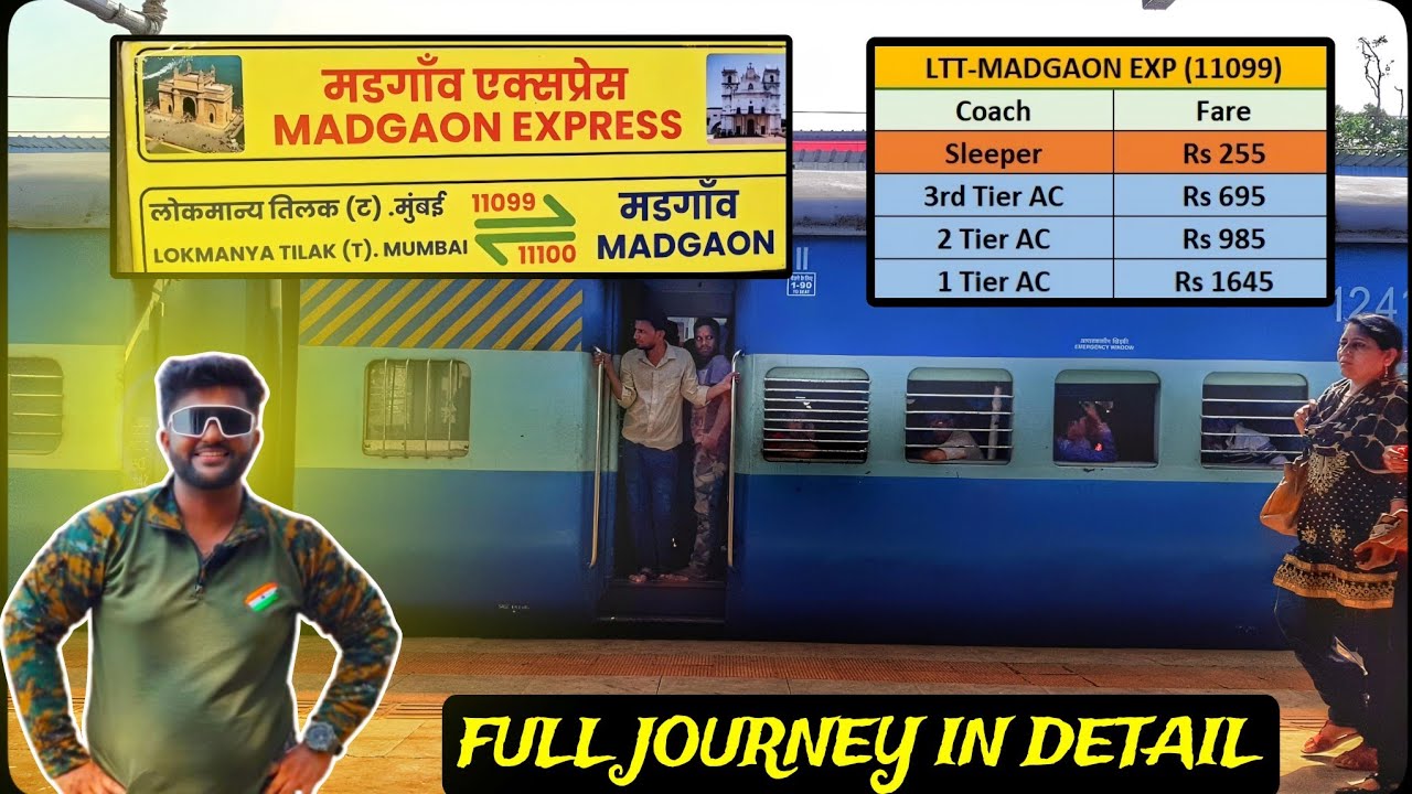 11099 LTT Madgaon Express | | Mumbai to Ratnagiri Train Journey | Konkan Railway Journey||PPL VLOGS
