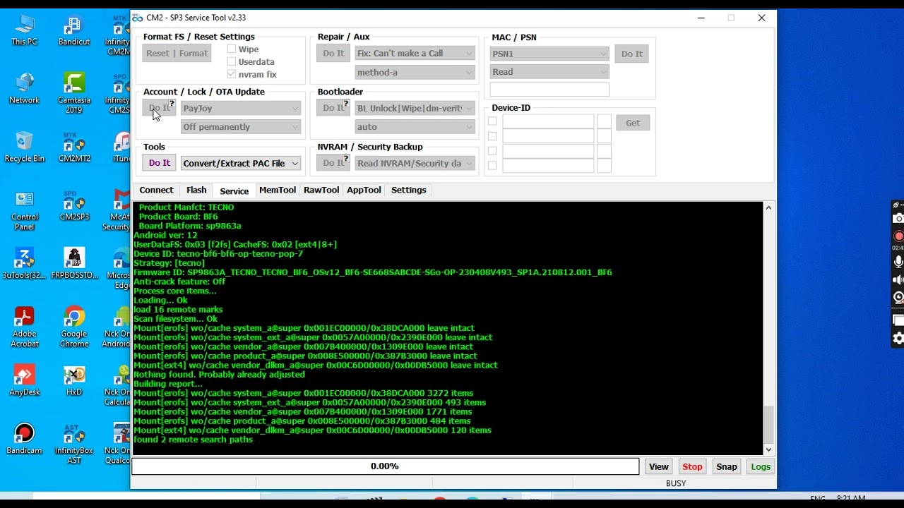 BOOM! TECNO BF6 MDM PAYJOY REMOVE WITH CM2