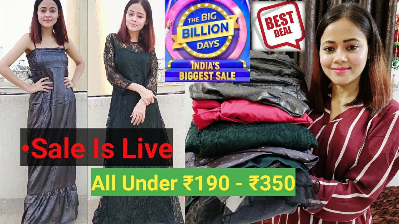 Flipkart Big Billion Days Sale Haul | Up to 90% Off On tops/jeans/kurti/shirt/gown | Flipkart Haul