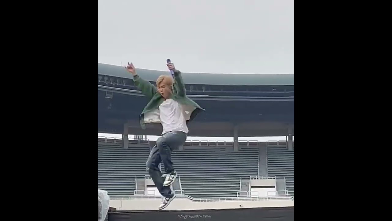 Baby Joon Vibing on the stage 🥺💜