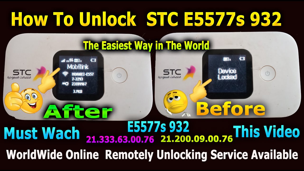 E5577s-932 STC Router Unlock Without Opening | Full Signal Solution