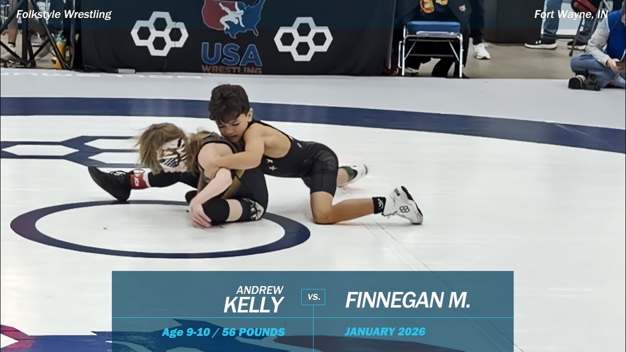 Andrew Kelly vs Finnegan M. - USA Kids Folkstyle National Championship (Folkstyle) - 01/2026