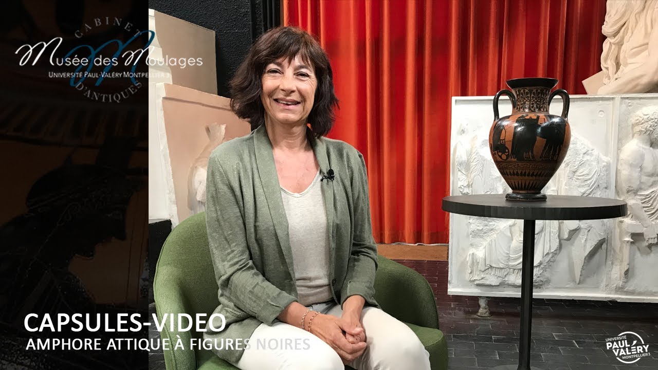[Musée des Moulages] UNE OEUVRE : Amphore attique à figures noires