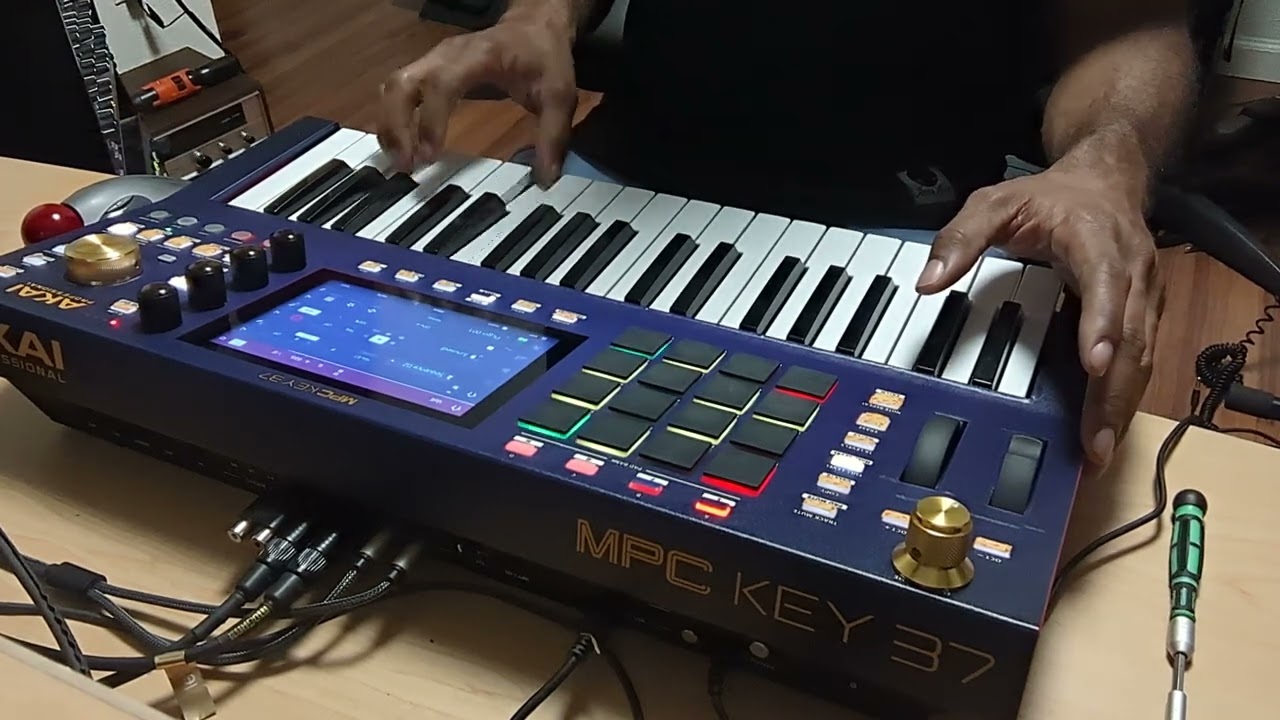 making exotic beats on the MPC key 37🤫....   tropical trap