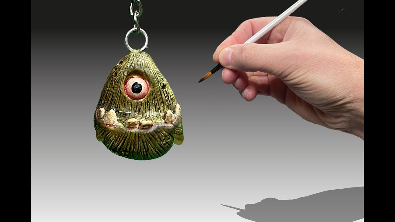Cr&eacute;e ton propre porte-cl&eacute;s monstrueux en p&acirc;te polym&egrave;re &ndash; Tutoriel d&eacute;taill&eacute; #diy #art #clayart