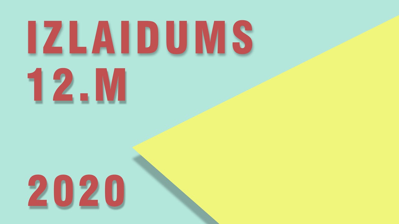 Jelgavas Valsts ģimnāzijas 12.M izlaidums 2020