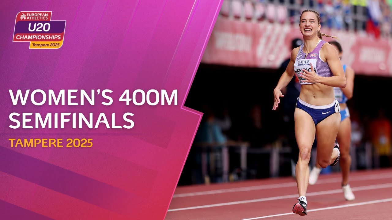 Women's 400m semifinals replay | Tampere 2025 European Athletics U20 Championships