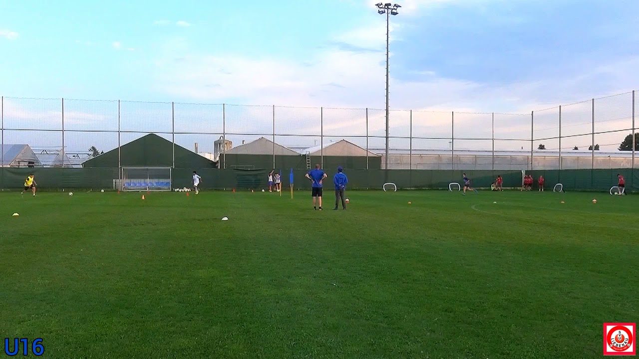 Fußball: Passkombination: Pass in die Tiefe mit Spielform-Abschluß: 2-gegen-2 *U15-U18* SVU Liebenau