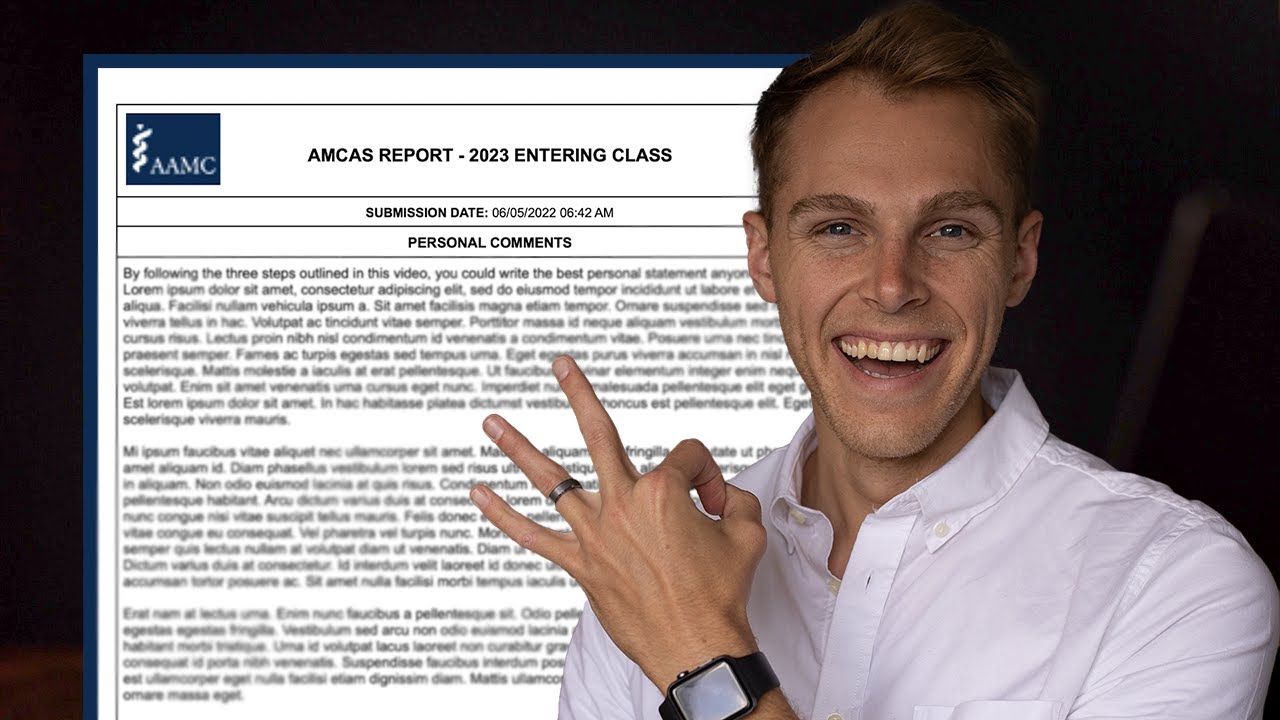 Write an Incredible Personal Statement: 3 Steps with Examples | Medical School Application