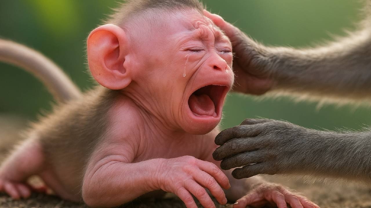 Leo Monkey’s Cry Was So Sad It Stopped Everything 😭