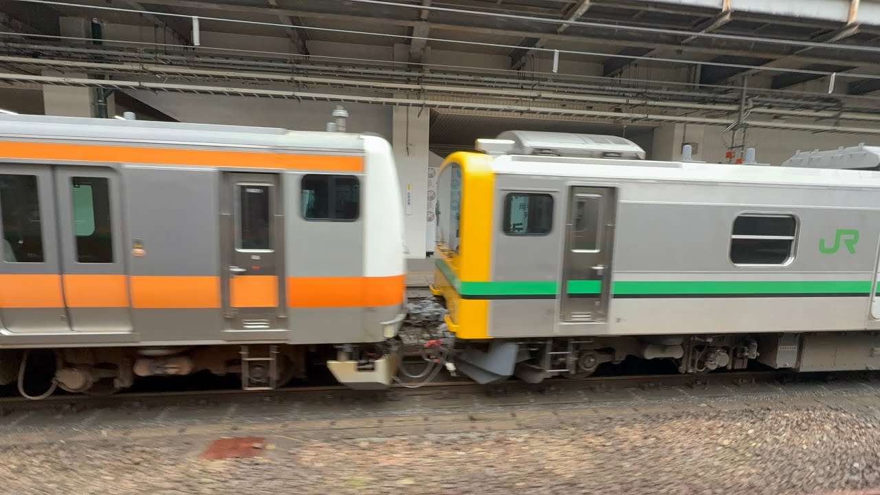 【中央線が群馬を！】E493系01編成が引く中央線のE233系青461+青663編成が高崎駅を発車！！