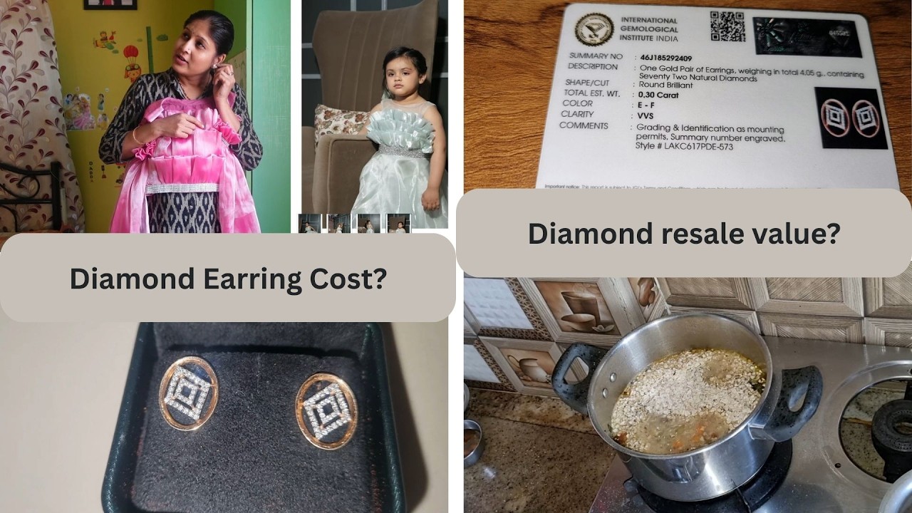 ಡಿಸೈನರ್ ಡ್ರೆಸ್ l ಡೈಮಂಡ್ ಓಲೆ ಎಷ್ಟಾಯ್ತು? How to buy Diamond l ಓಟ್ಸ್ ಖಿಚ್ಡಿ