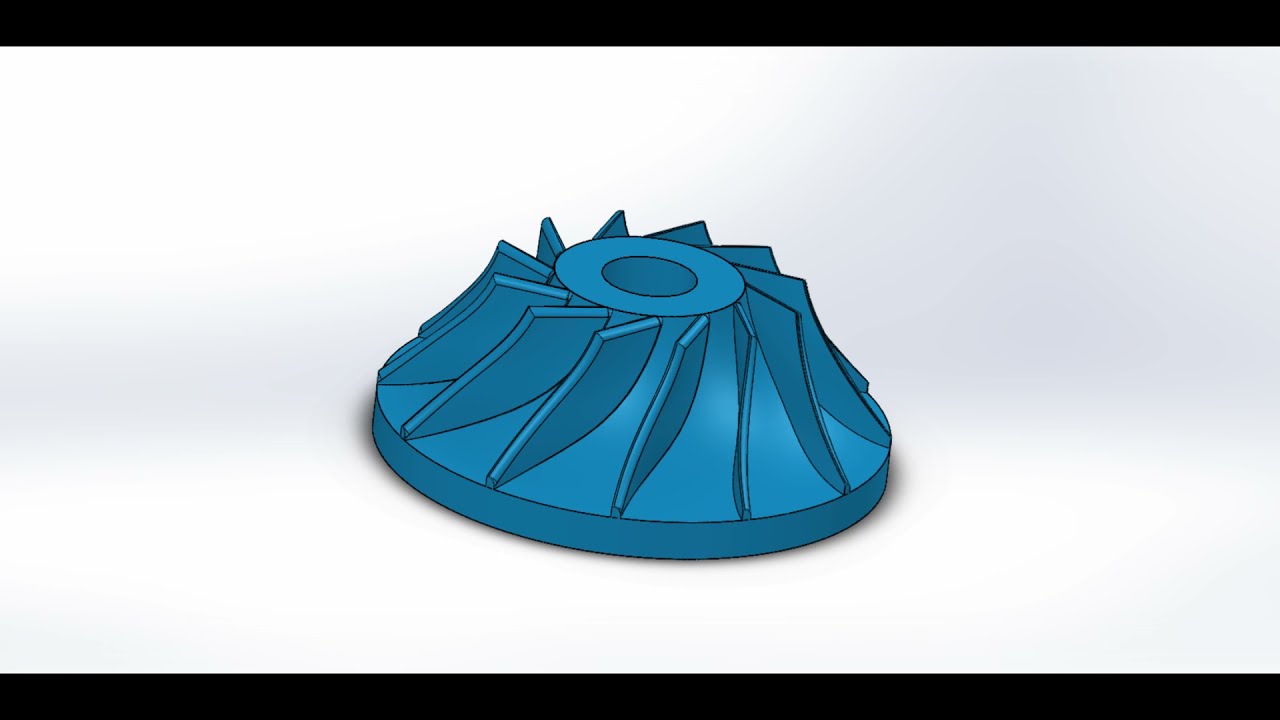 How to make impeller in SolidWorks | Turbo Compressor Wheel | Axial Centrifugal Compressor