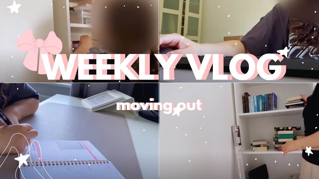 WEEKLY VLOG | moving out | the first day 💚