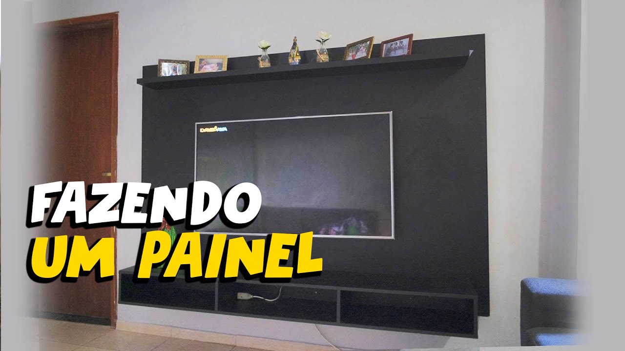 Meu novo Painel TV em MDF Preto