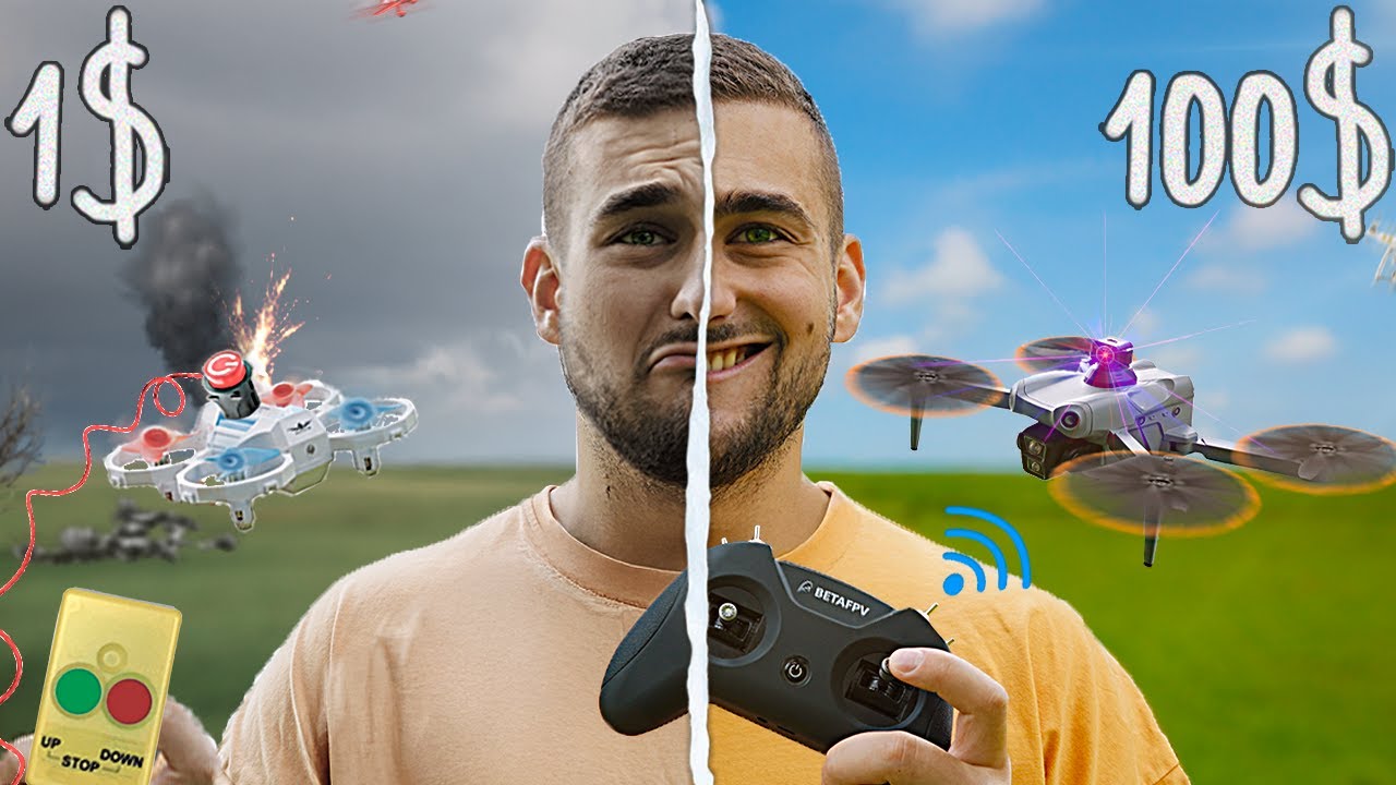 1$ vs 100$ ДРОН !