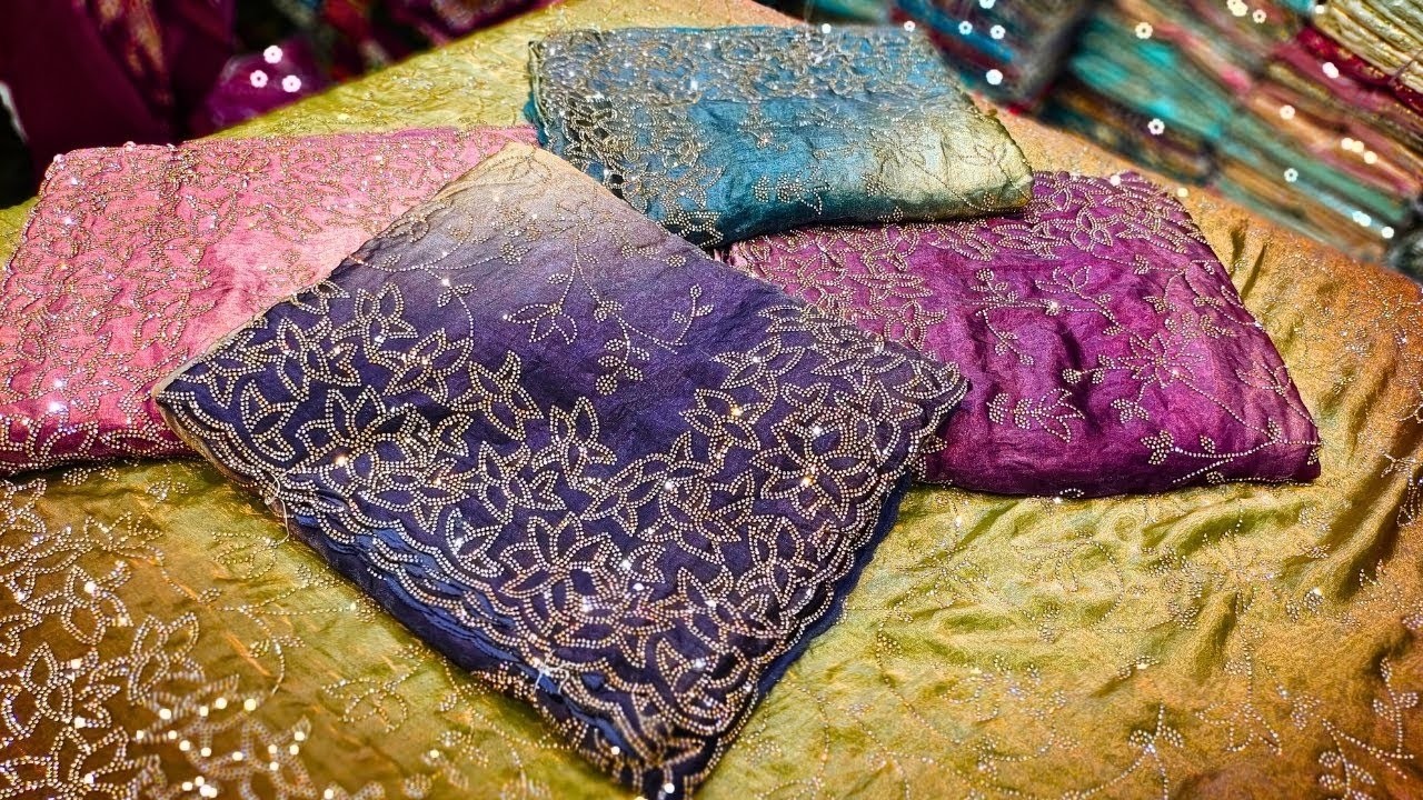 Tissue Organza Sarees ₹299/- Mai 😱 3 Days SALE! Wholesale Wedding Sarees Hyderabad