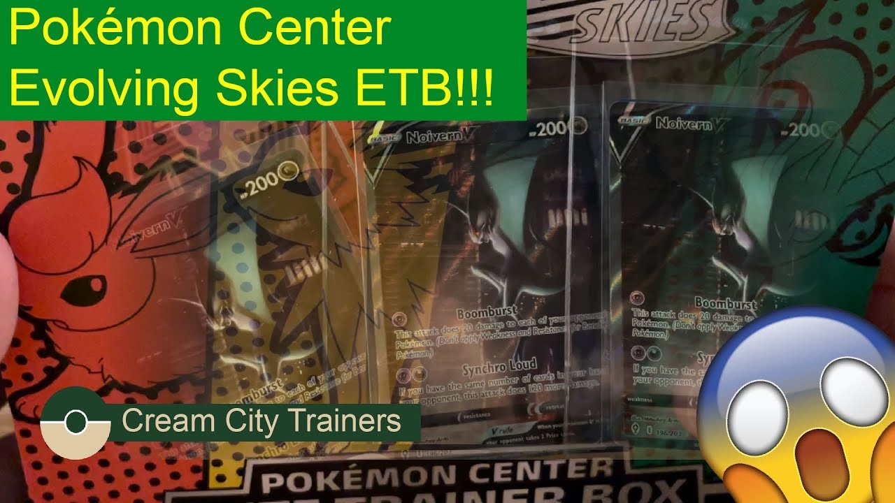 Evolving Skies Pokémon Center Exclusive ETB!!!
