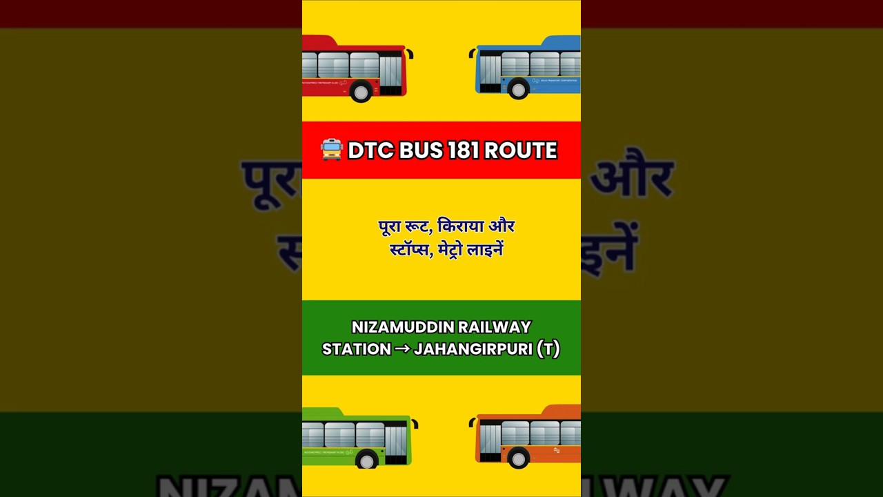 🚌 Route 181 &ndash; Delhi ki Most Connected Bus 🚍 Metro + DTC