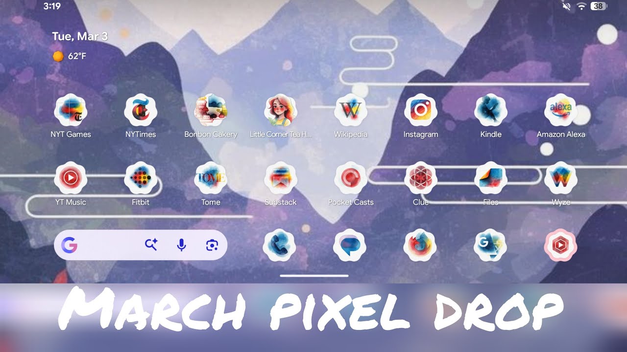 march pixel drop! | new icons, who dis? 