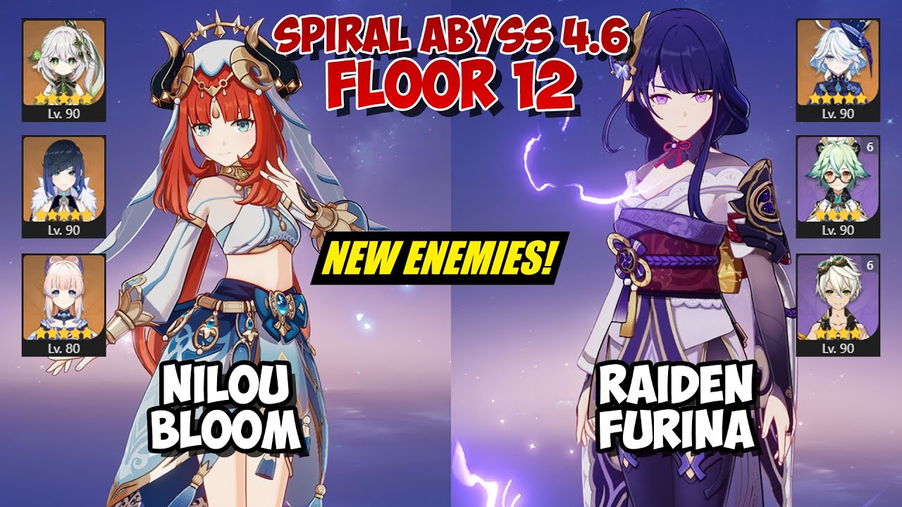 Nilou Bloom & Raiden Furina HyperCarry | Spiral Abyss 4.6