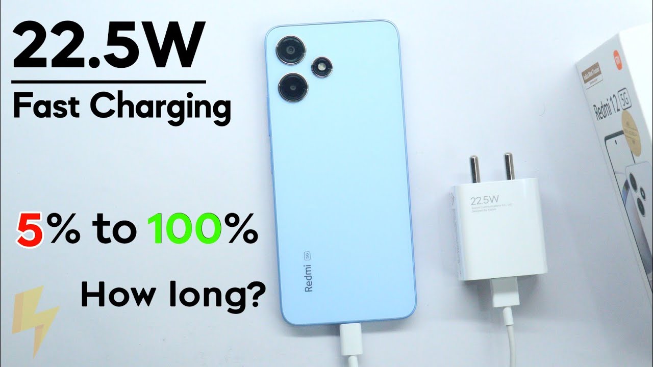 Redmi 12 5G Charging Test | full Battery charged time 0% to 100% | Redmi 12 5g battery draining test