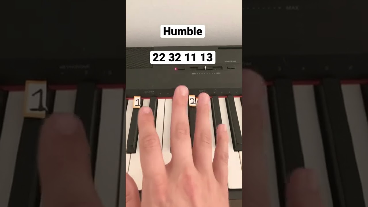 Humble - Kendrick Lamar (Easy Piano Tutorial)