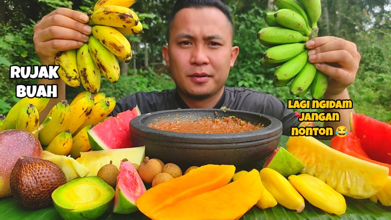 MUKBANG RUJAK BUAH SEGAR - RUJAK BUAH - NGERUJAK