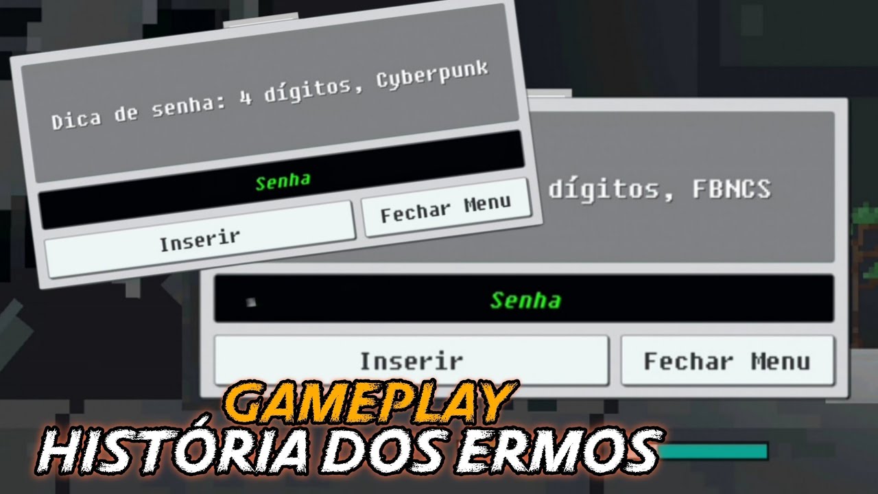 Senhas Cyberpunk e FBNCS - game História dos Ermos / Wasteland Story