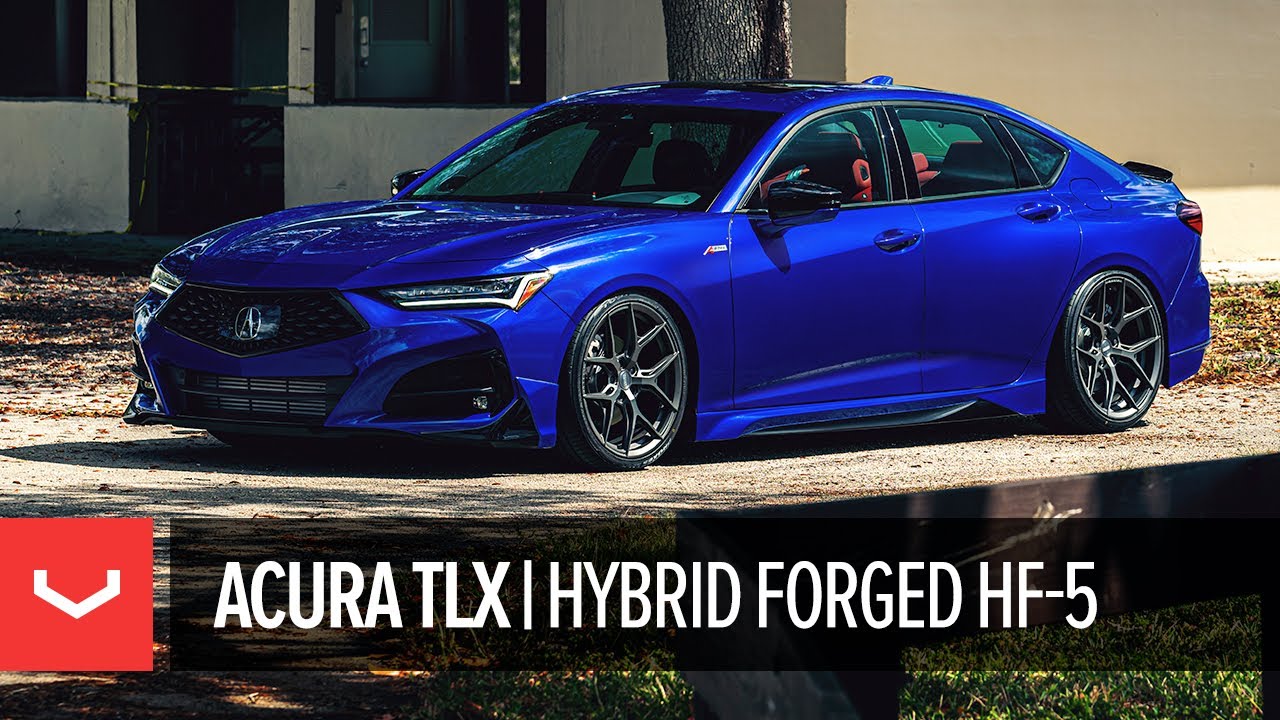 2021 Acura TLX A-Spec - Vossen Wheels 4K Video Featuring Vossen Hybrid Forged HF-5 and BC Coilover