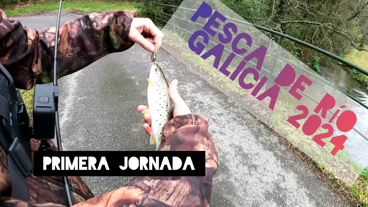 PESCA de TRUCHA con CUCHARILLA || GALICIA - PRIMERA JORNADA de RÍO 2024