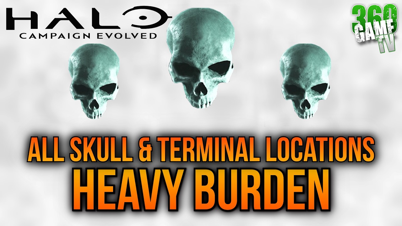 Halo Campaign Evolved Heavy Burden Skull & Terminal Locations - Bonus Mission 3 Guide