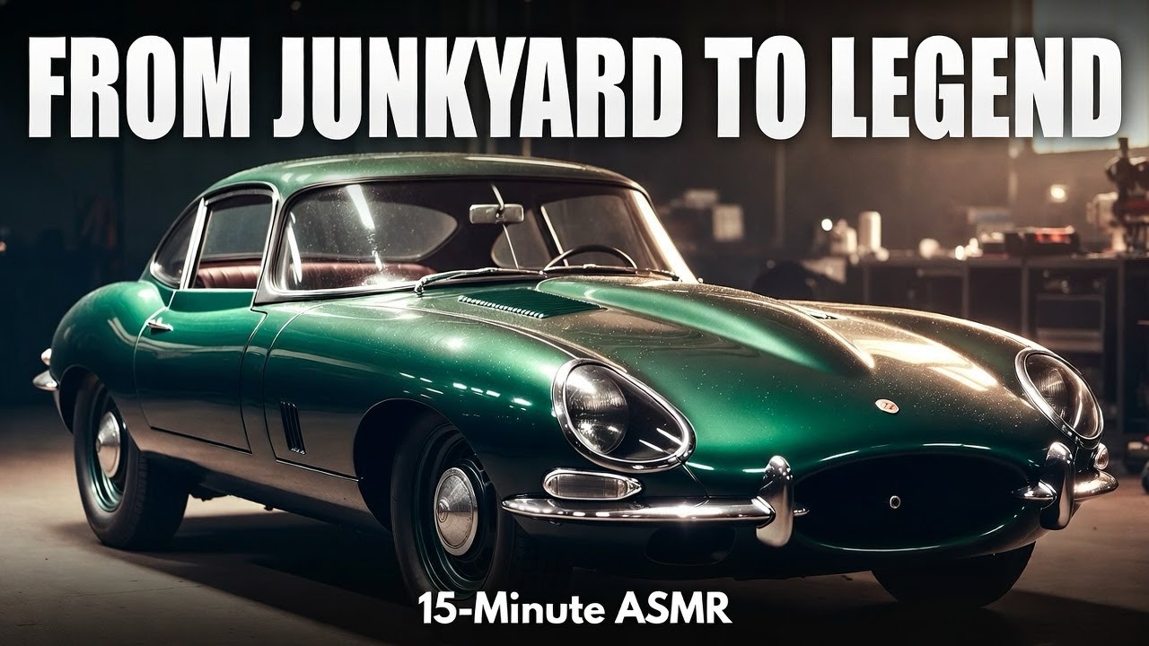 ASMR Car Restoration: Green Jaguar E-Type Series 1 1961 | From Junkyard Rust to Pristine Classic