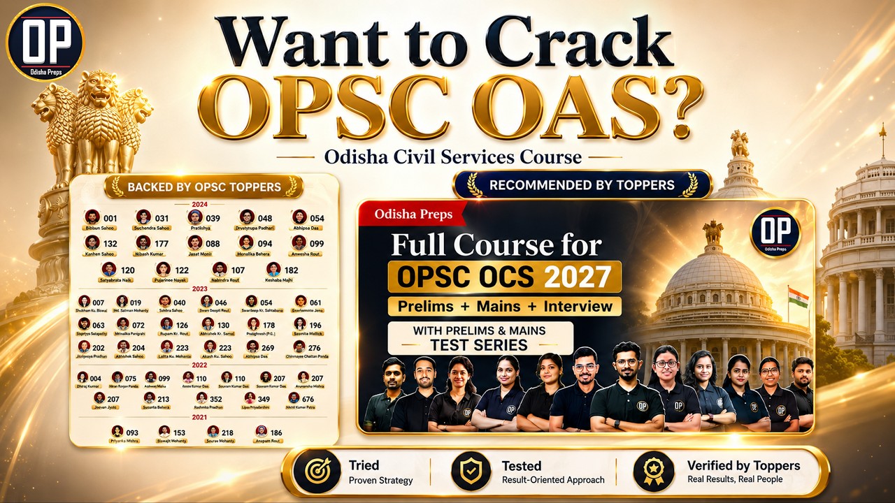 OPSC OAS 2027 🔥 | Gamechanger Course  | Prelims Mains Interview | Odisha Preps