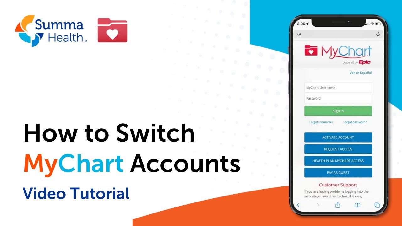 How to Switch Accounts in MyChart - Step by Step Video Tutorial | Summa Health