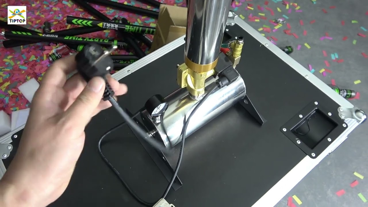 TIPTOP Electrical Manual Power Control Portable Confetti Machine Support Manual Controller