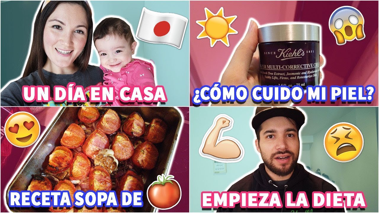 ♥️🇯🇵Un día en casa + Cómo cuido mi piel + Empieza la dieta + Receta sopa de tomate